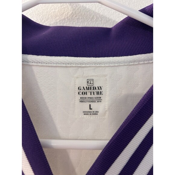 Brand New LSU Tigers Gameday Couture Women’s Large Button Up Varsity Jacket NWT - Picture 3 of 7